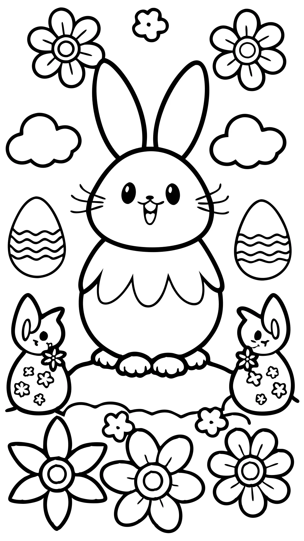 easter peeps coloring pages